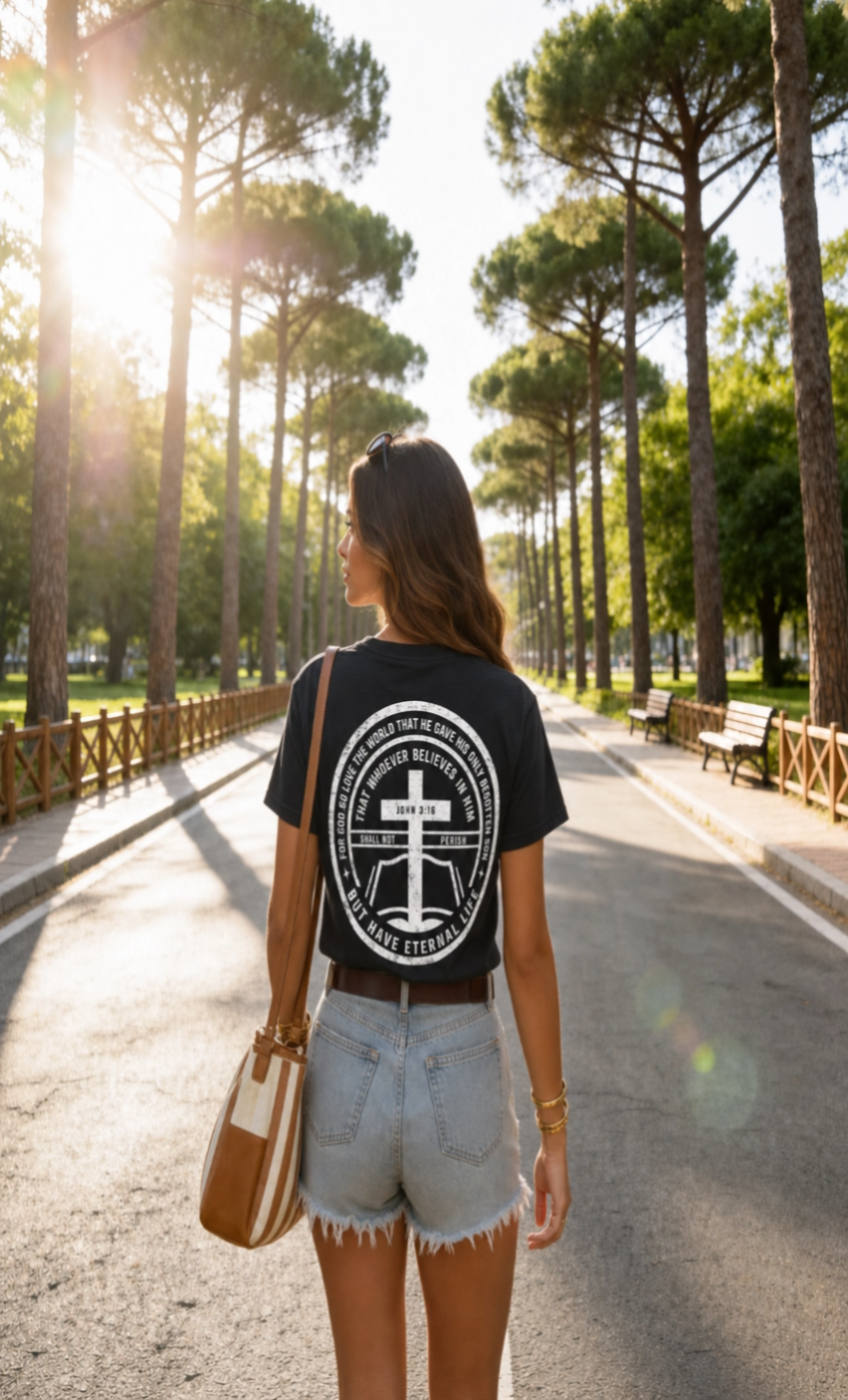 Romans VIII Eternal Life Tee | John 3:16 Emblem